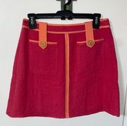 JB By Julie Brown Pink Dixie Watermelon Skirt size 4 NWT