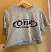 Outer banks cropped t shirt