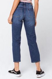 High Rise Dark Wash Straight Leg Jeans