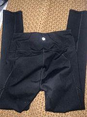 Black Leggings With Side Pocket