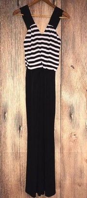 CYNTHIA ROWLEY SIZE 4 BLACK AND WHITE JUMPSUIT