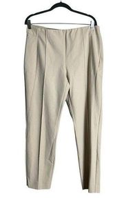 Lafayette 148 New York Gramercy Cream Dress Slacks Trousers Pants Size 14
