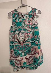 Van Heusen Pasley Print Officewear Sleeveless Blouse