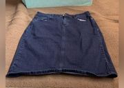 Lands End Blue Jean skirt Size 10