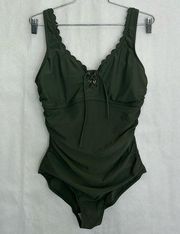 Merona large green swimsuit 134