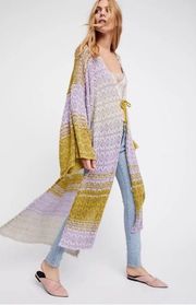 Free People Midnight Reflexions Kimono Duster XS