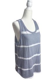 Vici Blue‎ Shibori Tie Die Soft Tank Top Shirt Size Large Women's