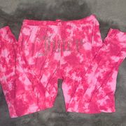 Sweatpants Pink Tie Dye