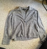 Zip Up Gray Sweater