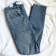 GOOD American Good Legs Distressed Ankle Crop Skinny Jeans