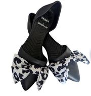 Native Shoes + Beth Richards Jiffy Black and Leopard Audrey Flat Size Women's 6.