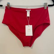 NWT Andie The High Waisted Bottom Cherry Red