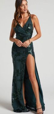 Out Till Dawn Dress Emerald