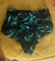 High Rise Ruched Swim Bottom Size 0