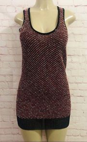 Alexander Wang Metallic bouclé and mesh tank dress