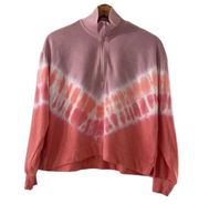 Size Medium Pink Tie Dye Loungewear Sweatshirt