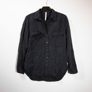 Babaton The Group Aritzia Utility Button Up Collared Long Sleeve Blouse Shirt S