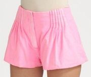 ELIZABETH and James Pink Flare Leg Pleated Shorts