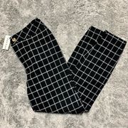 NWT PacSun White & Black Checkered Crop High Rise Pants