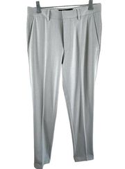 ASOS Gray Checkered Patterned Straight Cuffed Leg Trousers Size 28