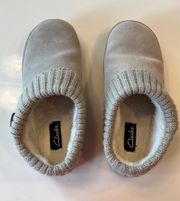 Knitted Sweater Collar Suede Slippers