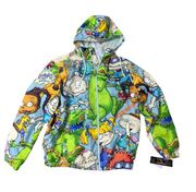 Members Only Nickelodeon Rugrats All Over Print Windbreaker Large