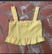 Yellow Tank Top Size S Worn once!