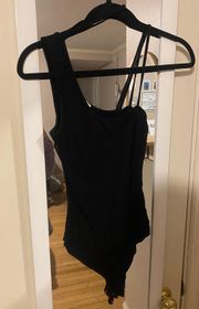 LELIS Black Bodysuit tank top 