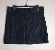 Orvis womens lightweight rose embossed skort shorts elastic waist size medium