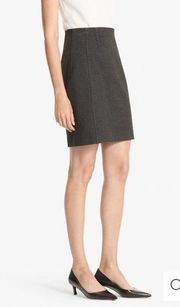 MM Lafleur The Crosby Skirt - Gray Textured Ponte - 8