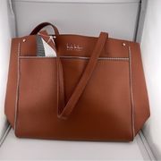 Nicole Miller Leather Tote Bag