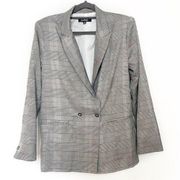 IT'S THE BIZ BLACK AND WHITE GLEN PLAID BLAZER SIZE XS