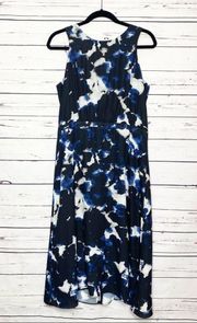 NWT Olive + Oak Sleeveless Dress Size Large Blue Black White