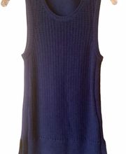 Athleta long and lean ribbed knit cotton casual long tunic small sleeveless top