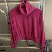 Sweaty‎ Betty purple cowl neck sweatshirt size 8