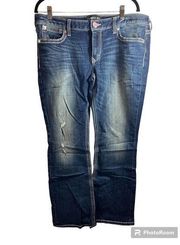 Vintage Y2K Express Distressed Barely Boot Jeans 14S