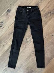 Levi Strauss & Co. 710 Super Skinny Jeans Black Size 26