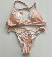 RELLECIGA Peach Bikini Sz SM