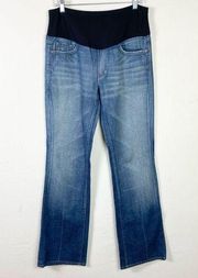 Citizens of Humanity Elle Bootcut Medium Wash Maternity Belly Panel Jeans Sz 32