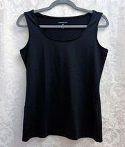 Charter Club Women’s Black Scoop Neck Tank Top Size XS GUC Lightweight Stretchy