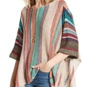 freesia poncho tunic sweater xs/s boho