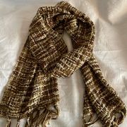 Great scarf in multi Shades of brown and gold