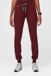 Women’s Figs Technical Collection Zamora Jogger Scrub Pants Burgundy Size M