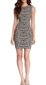 Pentra Jacquard Sleeveless Fitted Stretch Sheath Dress 8