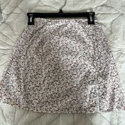 Pretty Little Thing floral Summer/spring mini skirt with slit