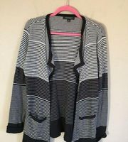 Fox Croft small black and white cardigan