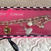 Betsey Johnson Ballerina Bracelet Hearts, Bow +