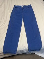 BDG Blue Corduroy Mom Jeans