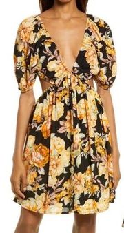 Bardot Floral Cut out Dress Size Large NWT
