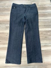 Size 12 Trouser Style Jeans, waist measurement is 18, inseam is 31